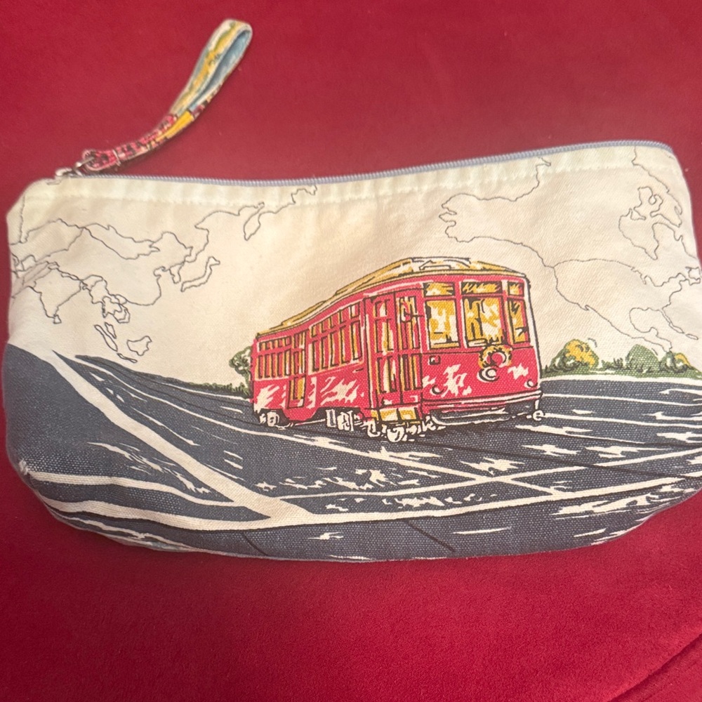 Artistic Red and Cream Mini Bag